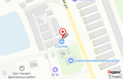 Магазин автозапчастей Спутник на Индустриальной улице на карте
