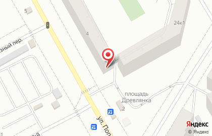 Супермаркет Сигма у дома на улице Попова на карте