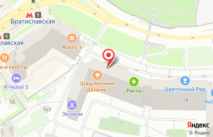 Салон сотовой связи МегаФон на Братиславской улице на карте