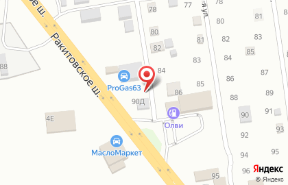 Продовольственный магазин на Ракитовском шоссе на карте