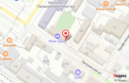 Торговая компания Витязь на Петровской улице на карте