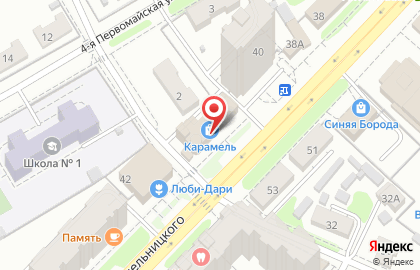 Гипермаркет Магнит на улице Богдана Хмельницкого на карте