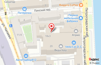Информационно-методический центр Петроградского района в Петроградском районе на карте