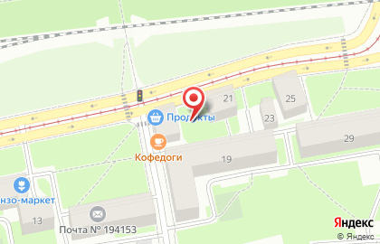 Интерьер на 1-ом Муринском проспекте на карте