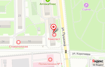Медицинская компания СиблабЛитех на улице Пушкина на карте