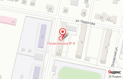 Городская поликлиника №3 Городская клиническая больница №11 на улице Пирогова на карте