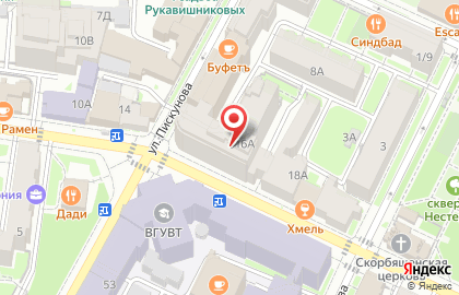 Центр комплексной коррекции и психолого-педагогической реабилитации Логопед-Практик на улице Минина на карте
