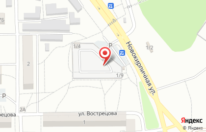 Магазин по продаже яиц на улице Вострецова на карте