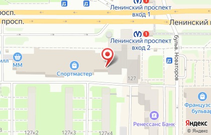 Художественный салон Палитра на Ленинском проспекте на карте