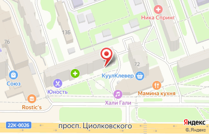 Магазин-ателье Фасон на проспекте Циолковского на карте