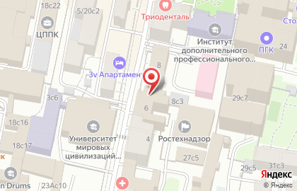 Следственный комитет РФ в Москве на карте