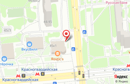 Народный ломбард на метро Красногвардейская на карте