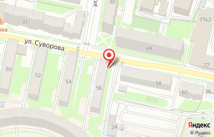 Салон красоты Август на улице Суворова на карте