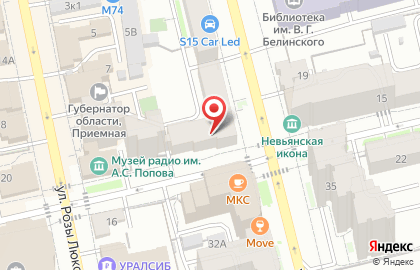 Банк Финансовая Корпорация Открытие в Октябрьском районе на карте