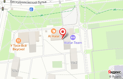 ОАО Банкомат, МОСКОВСКИЙ КРЕДИТНЫЙ БАНК на Бескудниковском бульваре на карте