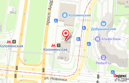 Мясная лавка на проспекте Андропова на карте