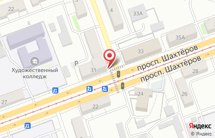 Универсам Бегемаг на проспекте Шахтёров, 31 на карте