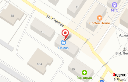 Мини-маркет мини-маркет на улице Кирова на карте