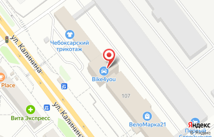 Банкомат, ОАО Банк Москвы на Калинина на карте
