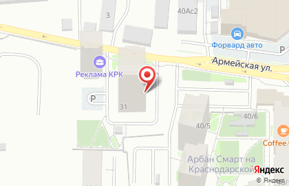 Частный детский сад Розовая башня на Армейской улице на карте