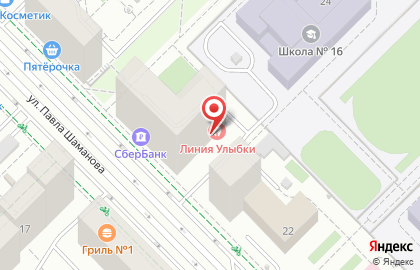 Салон красоты Мечта на улице Павла Шаманова на карте