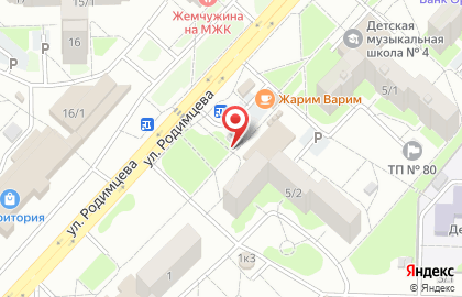 Киоск по продаже цветов в Дзержинском районе на карте