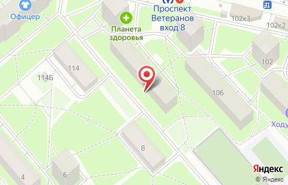 Ремонт ноутбуков метро Проспект Ветеранов на карте