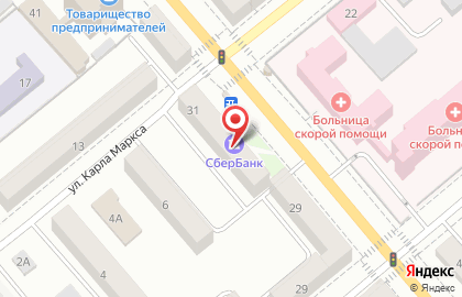 Уральский банк Сбербанка России, ОАО, Курганское отделение №8599 на улице Красина на карте