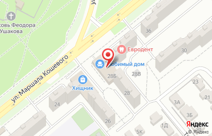 Цветочная мастерская Лаванда на улице Маршала Кошевого на карте