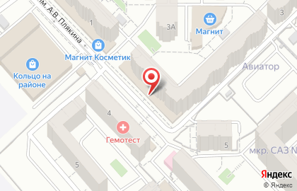 Продуктовый магазин Кулек в Заводском районе на карте