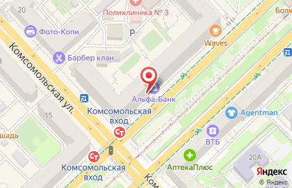 Многофункциональный центр МБУ в Центральном районе на карте