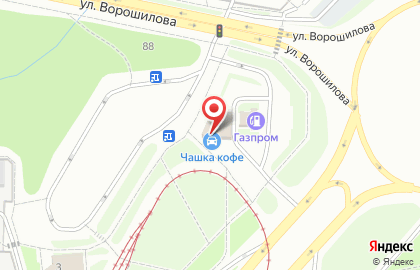 Автомойка Чашка кофе на карте