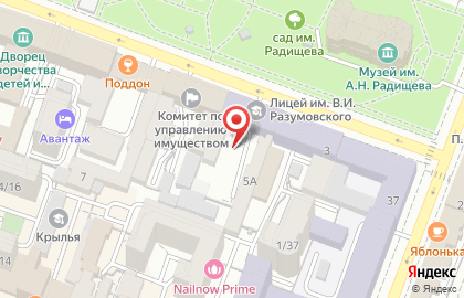 Союз Саратовских Силачей на Театральной площади на карте