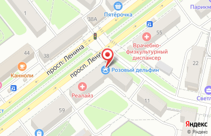Финансовая компания Лизинг на проспекте Ленина на карте