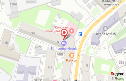 Гостиница Samsonov Hotel в Адмиралтейском районе на карте