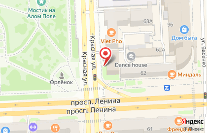 Центр недвижимости ФОРУМ на улице Красная на карте