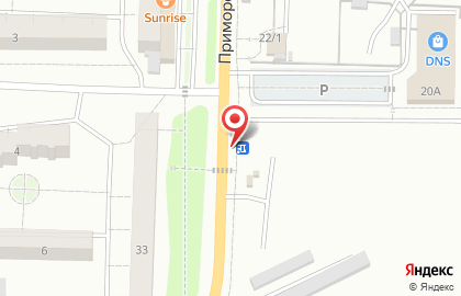 Автостоянка в Новосибирске на карте