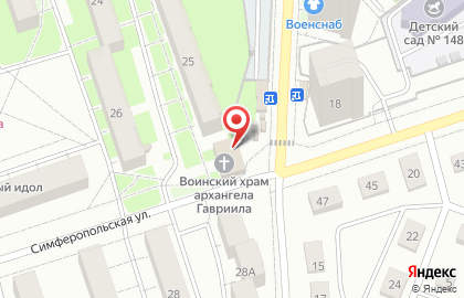 Банкомат Уральский банк Сбербанка России на Симферопольской улице, 25а на карте