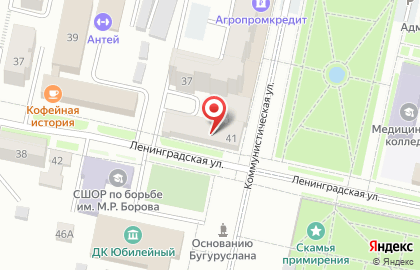 Отделение службы доставки Boxberry на улице Ленинградской на карте