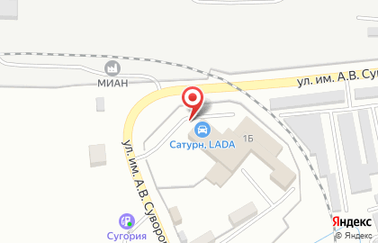 Автосалон Сатурн в Челябинске на карте