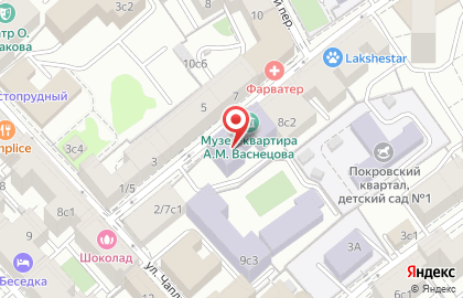 Третьяковская Государственная Галерея Мемориальный Музей-квартира Васнецова А.м. на карте