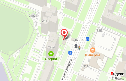 Продуктовый магазин в Санкт-Петербурге на карте