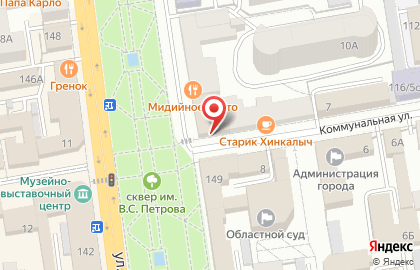 ОАО Банкомат, СМП Банк на Державинской улице на карте