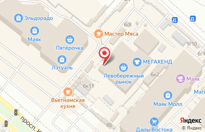 Химчистка Империал на проспекте Комарова на карте
