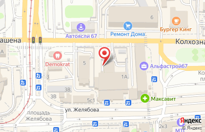 Центр на улице Кашена на карте