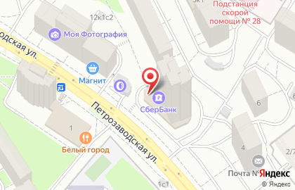 Банкомат СберБанк на Петрозаводской улице, 8 на карте