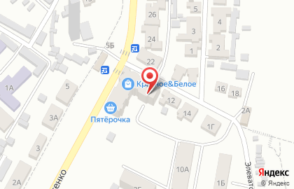 Супермаркет Пятёрочка на улице Лысенко на карте