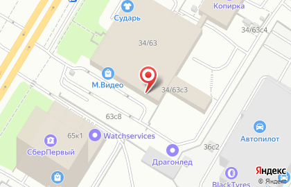 Фирменный салон мебели Dana на метро Калужская на карте