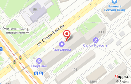 Банкомат ВТБ на улице Стара Загора на карте