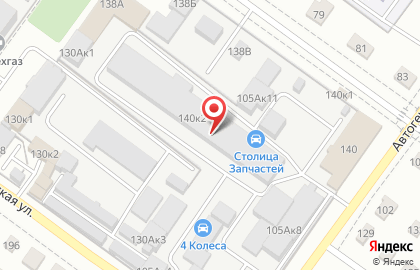 АвтоСтолица Запчастей в Октябрьском районе на карте
